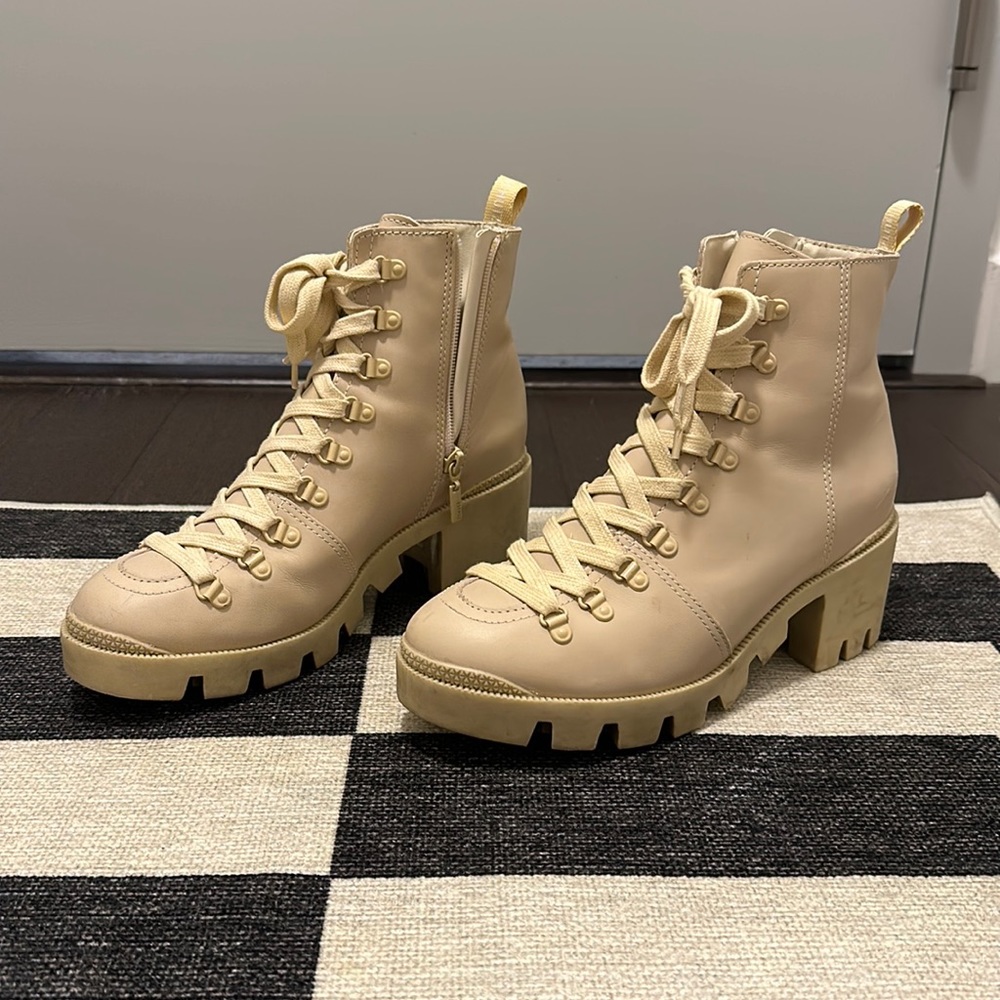 Schutz Xayane Bootie | Almond Buff